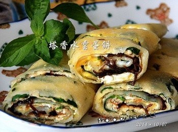 step4: 滿滿的蛋香混著九層塔的香氣
再加上水雲獨特的滑溜口感
就著這麼吃出<span class="group_1">食材</span>本身的鮮味
或者淋上一點蕃茄醬或油膏都美味極了。