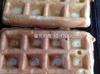 step8: 格子鬆餅完成了