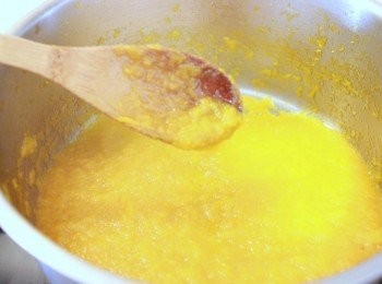 step4: 繼續煮到黏黏，不是水水狀態。