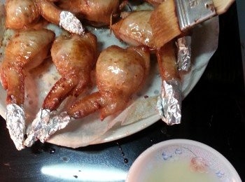 step7: 取出搽上蜜糖再波3分鐘即可