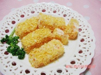 step10: 滑溜有彈性ˊ香酥可口的寒天黃金蝦就完成囉~