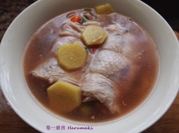 step4: 雞卷再放回醃浸酒入雪櫃過夜