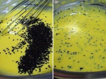 step4: 最後再加入黑芝麻拌勻ˊ靜置一旁備用