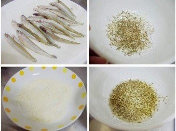 step2: 將真空包裝的牛奶鱈香魚退冰解凍後ˊ清洗乾淨ˊ 然後用餐廚紙確實擦乾水份ˊ 準備一個適合的碗ˊ將<span class="group_2">調味</span>擺入(麵包粉除外)