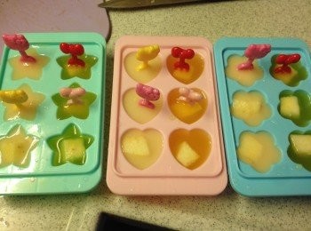 step4: 倒入橙汁或益力多