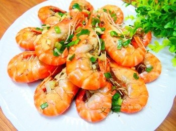 step4: 香噴噴的鹽酥蝦上桌囉~