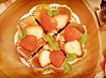 step9: 一起來切蛋糕吧~切兩刀後就有四顆愛心啦❤是不是很方便又很可愛呢~~~