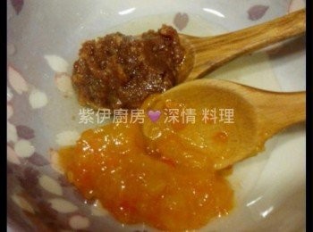 step4: - 金桔醬, 味噌, 本味醂, 料理酒, 混合