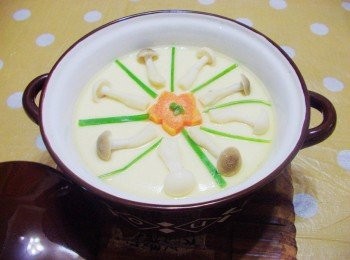 step6: 細嫩好滋味的雙菇蒸蛋就完成囉~