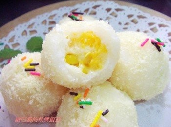 step9: 迷人可口珍珠起士麻糬球ˊ金黃色澤ˊ 既可愛又討喜ˊ推薦大家試試看。