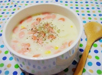 step4: 9.香濃美味的玉米濃湯就完成囉~~