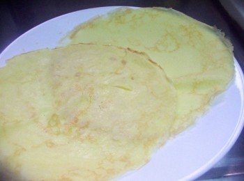 step5: 依序完成薄餅皮後ˊ略為放涼