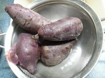 step2: 用篩隔去水份