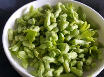 step7: 夜香花，清洗後擿去花托備用