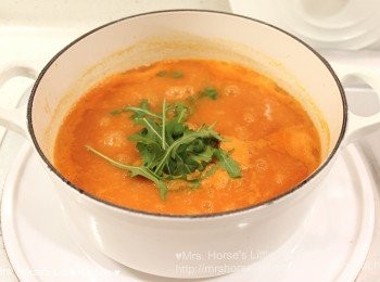 step10: 隨手灑入一大把芝麻菜（用上羅勒也不錯啊！）