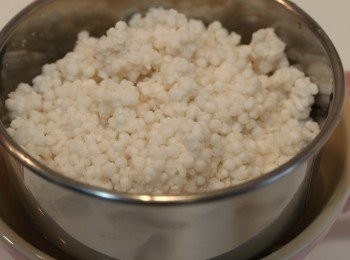 step1: 先把西米浸二小時及瀝乾