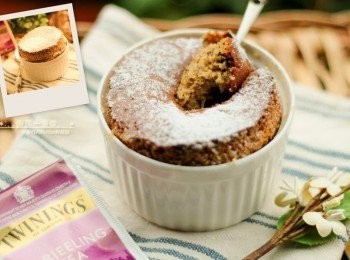 step15: 也可加入紅茶葉，做成奶茶舒芙蕾喔~