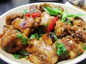 step8: 8.香噴噴三杯雞就完成囉~~