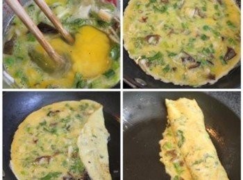 step1: 泡發的黑木耳切丁, 金針菇切成1cm小段, 與其餘所有材料攪勻備用