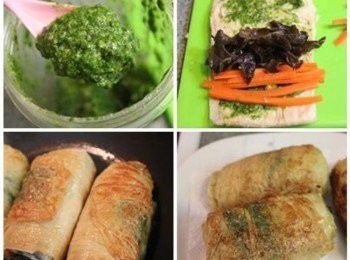 step2: 將<span class="group_2">青醬</span>所有材料放入果汁機或食物調理機打成泥備用