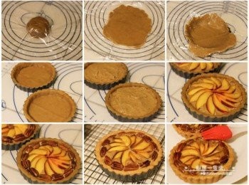 step8: [組合]將冷藏完成的塔皮麵糰取出，分成兩等份、搓圓，上下各鋪一層保鮮膜，擀成約0.4cm的薄片狀。