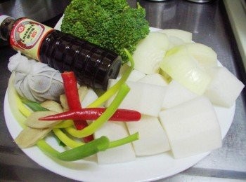 step1: 步驟1先準備好所需<span class="group_1">材料</span>ˊ並洗淨處理成適當大小