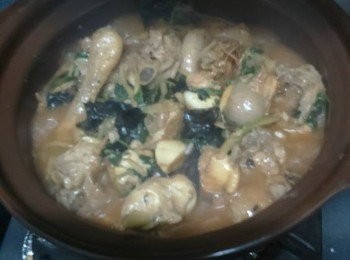 step14: 將所有材料倒入瓦煲中