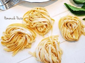 step4: 想試試手工義大利麵的彈牙美味嗎？食譜也分享給你：http://belleslab.pixnet.net/blog/post/184946670