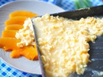 step4: 再淋上蒸熟的南瓜片上