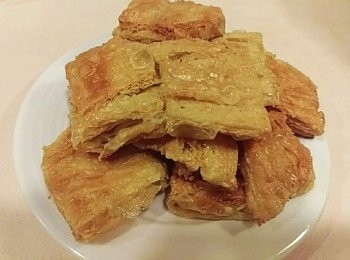 step3: 煎好的豆皮裝盤備用