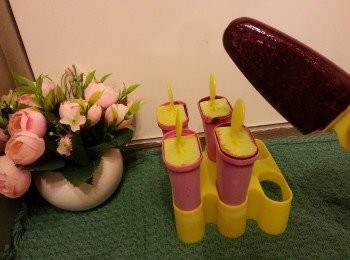 step7: 更可以將三款榨出來的果渣,加適量食用開水及蜂蜜調甜味去製成健康冰條