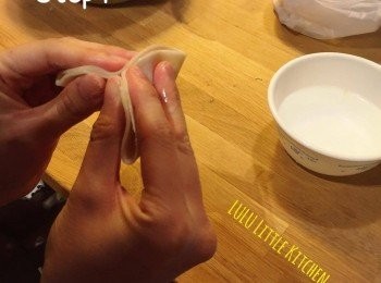 step7: 將餃子包成三角形狀 －2