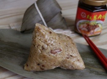 step12: 利用牛頭牌紅蔥肉燥，非常輕鬆地就完成了古早味肉粽，可以好好過個端午節。