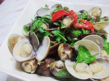 step6: 美味好吃的塔香蛤蜊就完成囉~~