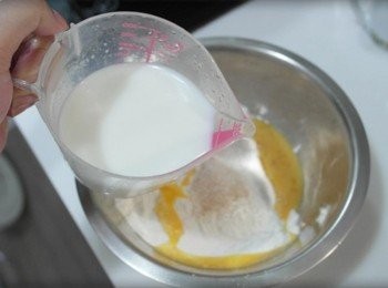 step3: 加入牛奶~~