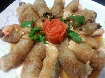 step9: 水滾後蒸15分鐘,淋上自製照燒汁即成.(亦可以淋蠔油獻汁)