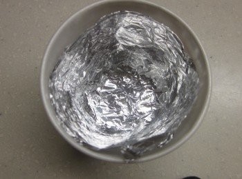 step7: 錫泊紙再沿杯身繞