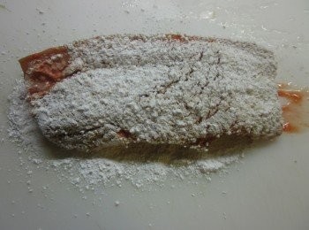 step5: 將4.沾上地瓜粉