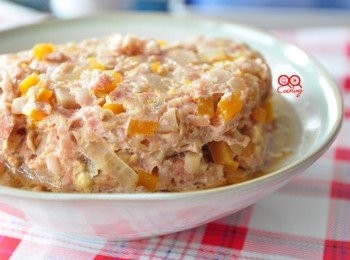 step5: 漂亮的南瓜顏色和濃濃香醇的芋丁燉肉，超級美美的料理。