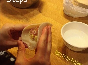 step6: 將餃子包成三角形狀 －1