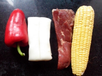 step1: 材料洗淨，備好。