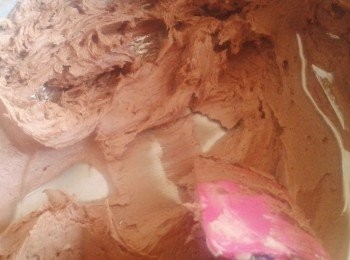 step3: 加入朱古力漿拌勻