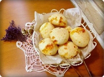 step8: 迷人的麻糬起士球~~ 從烤箱取出時那味道超香的啦:)