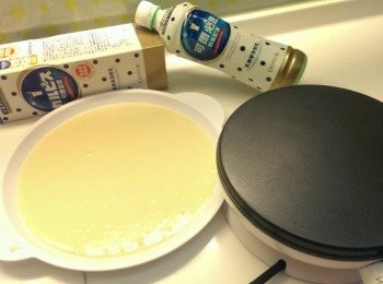step2: 混合後製作餅皮