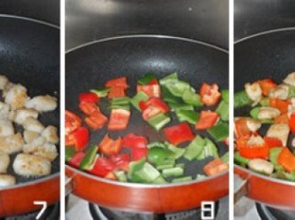 step6: 重新倒入魚肉翻炒至味道融合，出鍋前加少許糖提鮮。