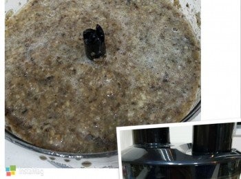 step4: 待涼後，加入攪拌機，打至自己喜愛嘅粗幼 （我自己比較鍾意食到有少少磨菇容，增加咬口）