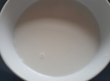 step8: 將南北杏及米打成汁後備用