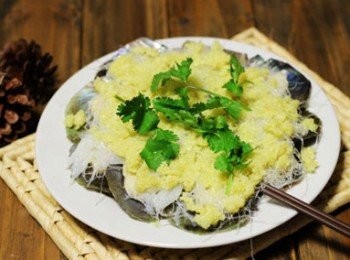 step4: 蒜蓉粉絲蒸帶子 完成