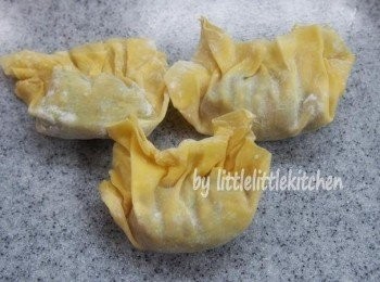 step4: 放滾水中煮至浮起