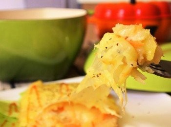 step9: 好銷魂的野蔬乳酪煎餅啊